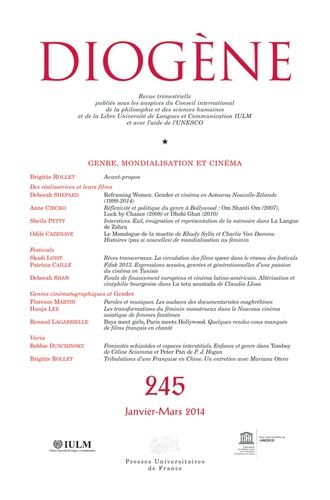 Emprunter Diogène N° 245, Janvier-mars 2014 : Genre, mondialisation et cinéma livre