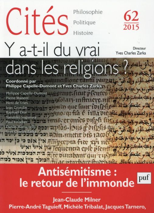 Emprunter Cités N° 62/2015 : Y a-t-il du vrai dans les religions ? livre