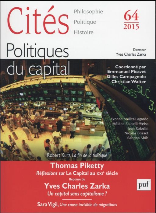 Emprunter Cités N° 64/2015 : Politiques du capital livre