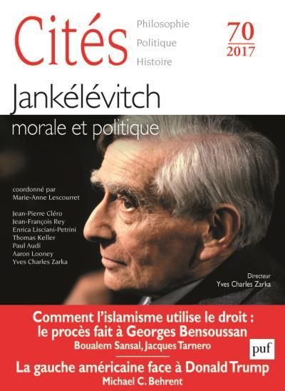 Emprunter Cités N° 70/2017 : Jankélévitch, morale et politique livre