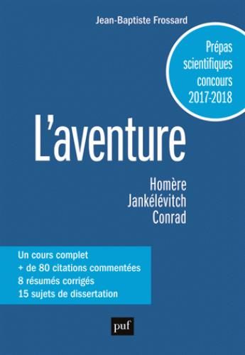 Emprunter L'aventure. Homère, Odyssée %3B Jankélévitch, 