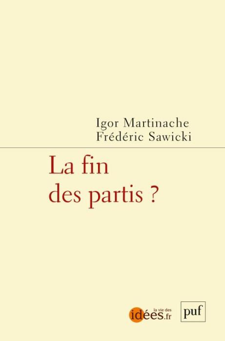 Emprunter La fin des partis ? livre