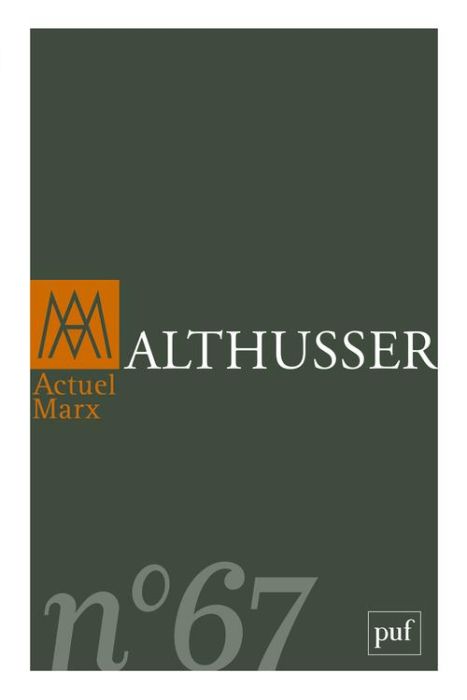 Emprunter Actuel Marx N° 67, premier semestre 2020 : Althusser livre