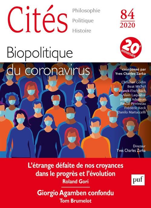 Emprunter Cités N° 84/2020 : Biopolitique du coronavirus livre