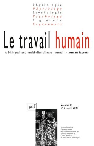 Emprunter Le travail humain Volume 83 N°2 - 2020 livre