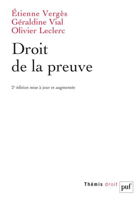 Emprunter Droit de la preuve. 2e édition revue et augmentée livre