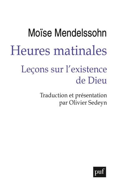 Emprunter Heures matinales. Leçons sur l’existence de Dieu livre