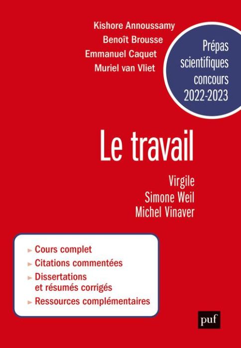 Emprunter Prepas scientifiques 2022-2023. Le travail livre