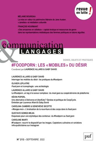 Emprunter Communication et Langages N° 213, septembre 2022 : #Foodporn : les 