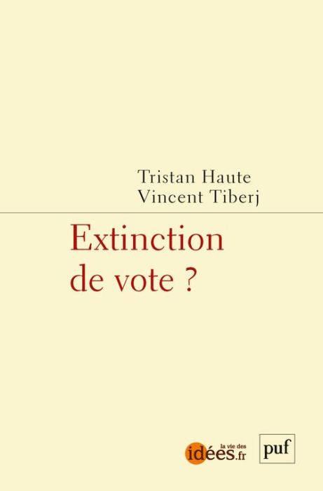 Emprunter Extinction de vote ? livre