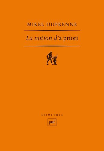 Emprunter La notion d'à priori livre