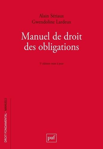 Emprunter Manuel de droit des obligations. 5e édition actualisée livre