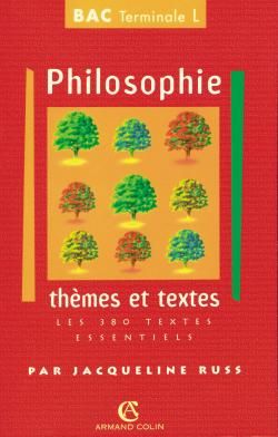 Emprunter PHILOSOPHIE TERMINALE L THEMES ET TEXTES. Les 380 textes essentiels livre