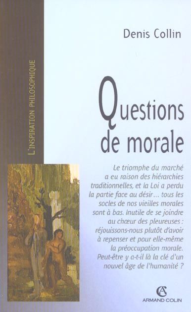 Emprunter Questions de morale livre