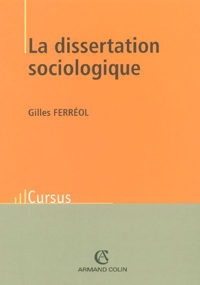 Emprunter La dissertation sociologique livre