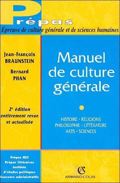 Emprunter Le manuel de culture générale. De l'Antiquité au XXIe siècle, 5e édition livre