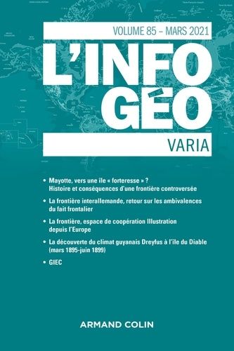 Emprunter L'information géographique N° 85, mars 2021 livre