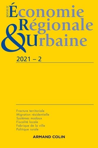 Emprunter Revue d'économie régionale et urbaine N° 2/2021 livre