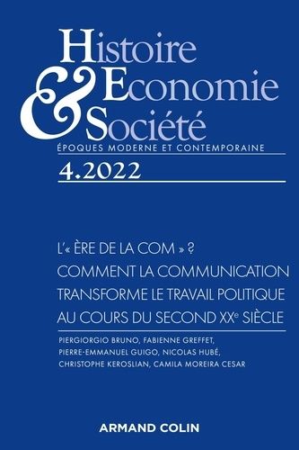 Emprunter Histoire, Economie & Société N° 4, décembre 2022 : L'