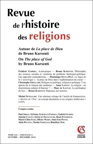 Emprunter Revue de l'histoire des religions N° 4, 2024 livre