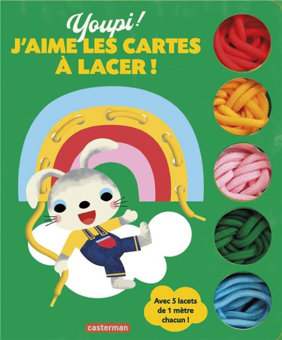 Emprunter Youpi ! J'aime les cartes à lacer ! Avec 5 lacets de 1 mètre chacun ! livre