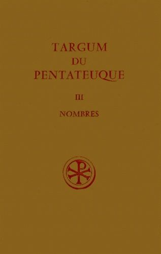 Emprunter TARGUM DU PENTATEUQUE. Tome 3, Nombres livre