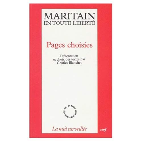 Emprunter MARITAIN EN TOUTE LIBERTE. Pages choisies livre