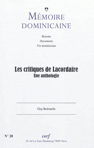 Emprunter Critiques de lacordaire. Une anthologie livre