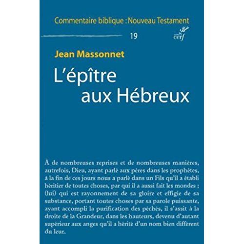 Emprunter L'épître aux Hébreux livre