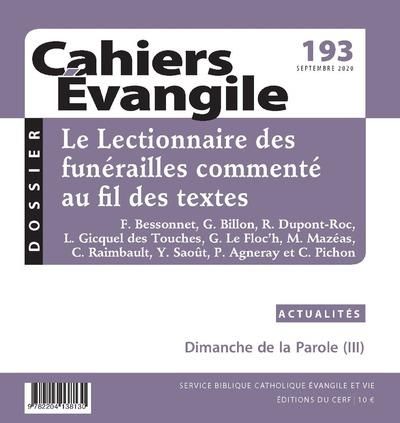 Emprunter Cahiers Evangile N° 193, septembre 2020 livre