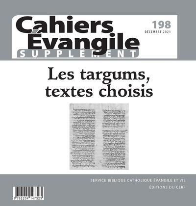 Emprunter Supplément aux Cahiers Evangile N° 198, décembre 2021 : Les targums, textes choisis livre