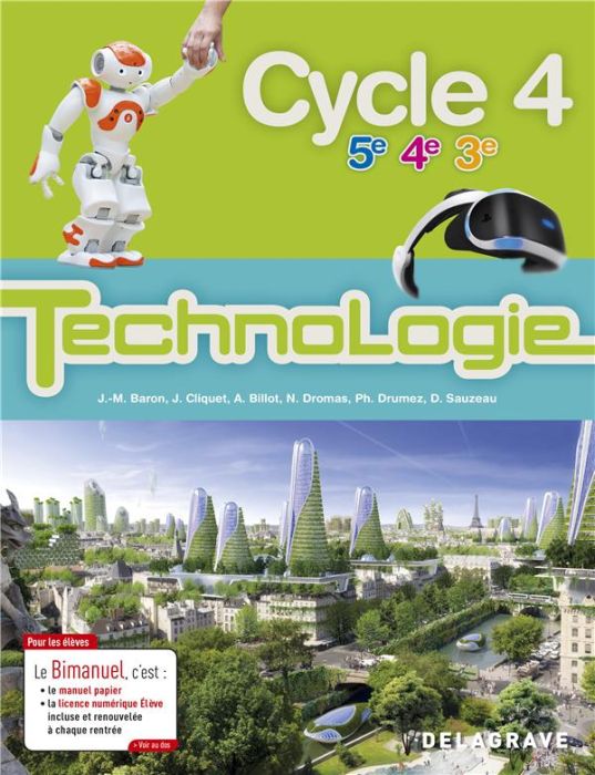 Emprunter Technologie 5e 4e 3e Cycle 4. Bimanuel, Edition 2017 livre