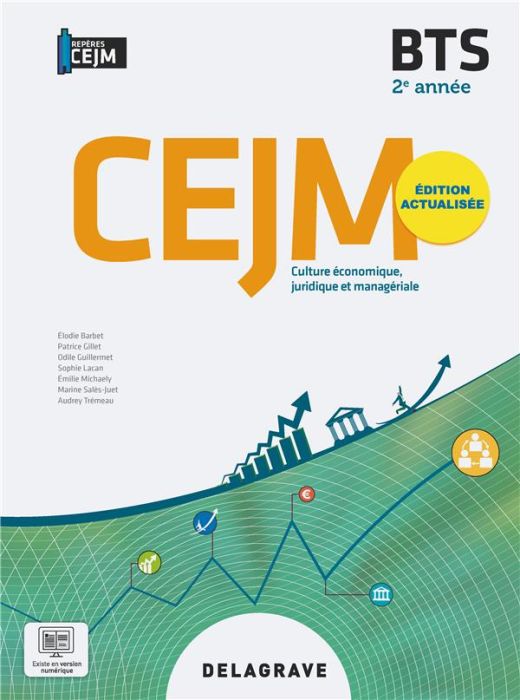 Emprunter Repères - Culture économique, juridique et managériale (CEJM) 2e année BTS (2023) - Pochette élève livre