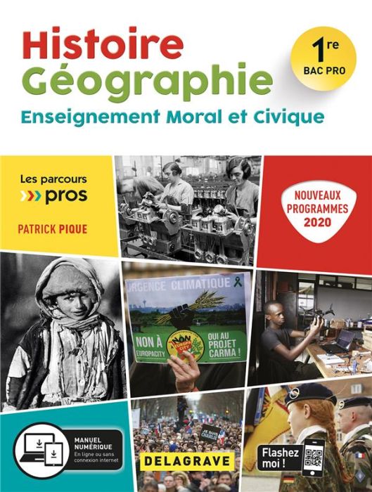 Emprunter Histoire Géographie Enseignement moral et civique 1re Bac Pro. Edition 2020 livre