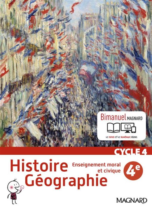 Emprunter Histoire géographie, enseignement moral et civique 4e Cycle 4. Edition 2016 livre