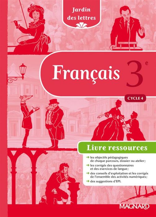 Emprunter Français 3e Cycle 4 Jardin des lettres. Livre du professeur, Edition 2016 livre