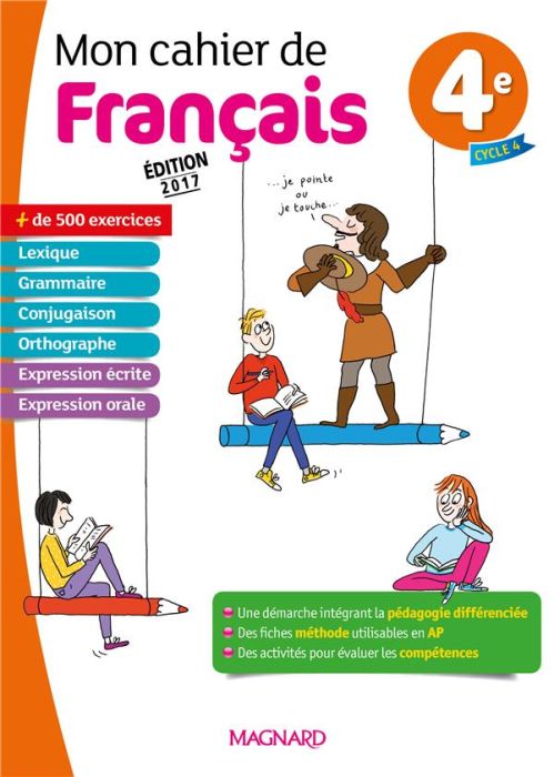 Emprunter Mon cahier de français 4e. Edition 2017 livre