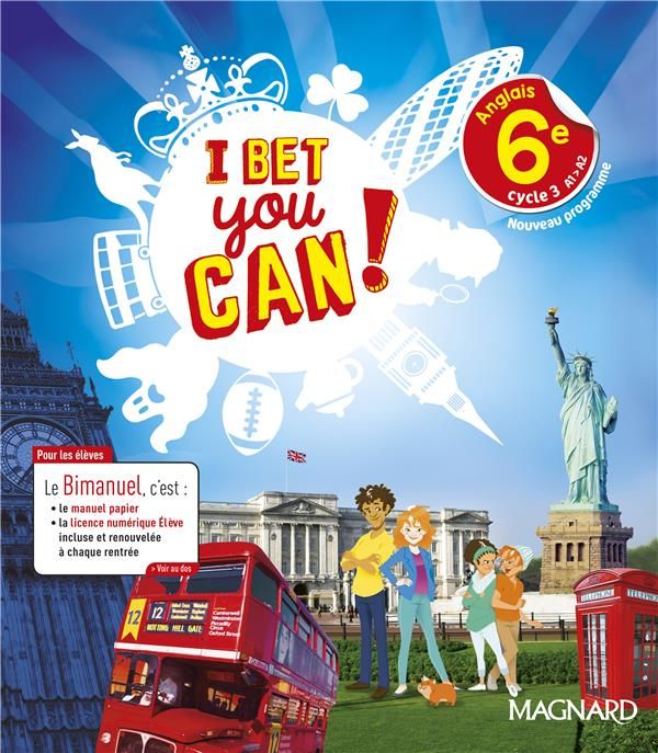 Emprunter Anglais 6e A1-A2 I bet you can ! Edition 2017 livre