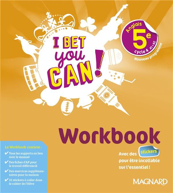 Emprunter Anglais 5e I bet you can! Workbook, Edition 2018 livre