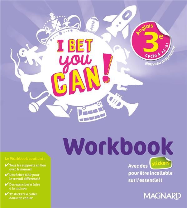 Emprunter Anglais 3e I Bet You Can ! Workbook, Edition 2020 livre