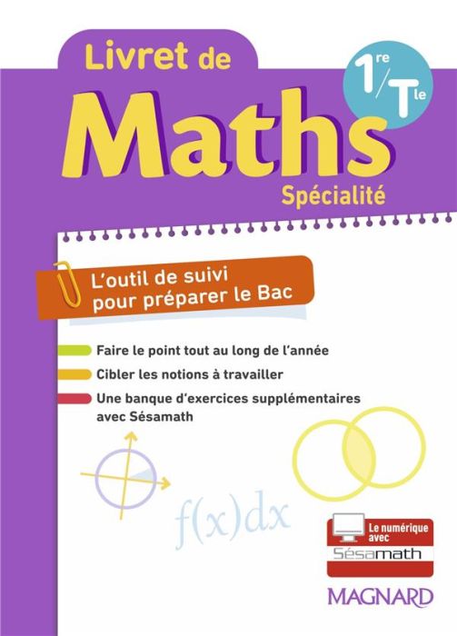 Emprunter Livret de Maths Spécialité 1re/Tle. Edition 2023 livre