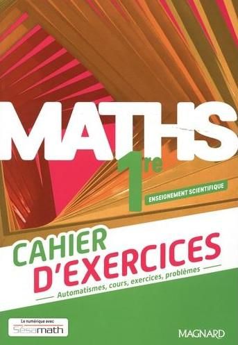 Emprunter Maths 1re Enseignement scientifique. Cahier d'exercices livre