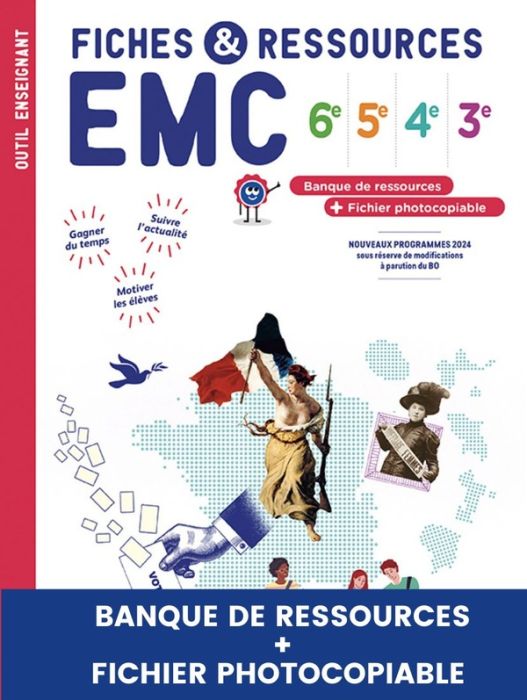 Emprunter EMC 6e, 5e, 4e, 3e. Fiches et ressources enseignant, banque de ressources et fichier photocopiable, livre