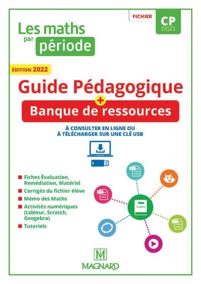 Emprunter Les maths par période CP. Guide pédagogique, Edition 2022 livre