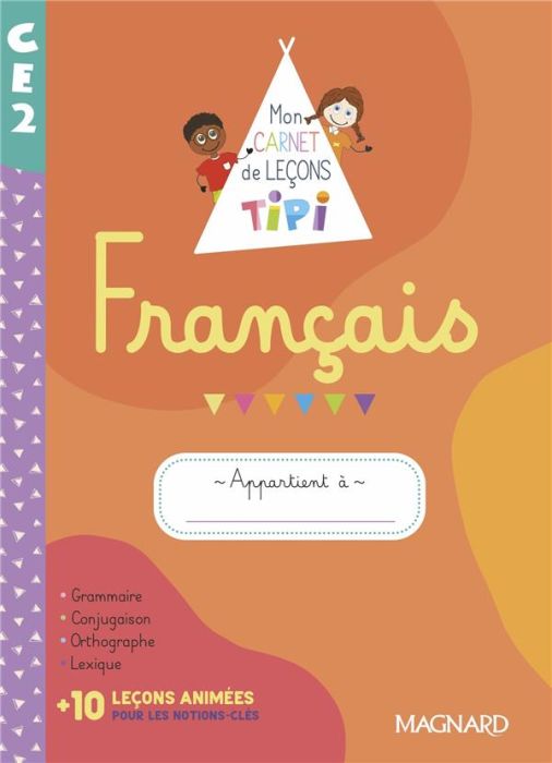 Emprunter Français CE2. Mon carnet de leçons Tipi, Edition 2022 livre