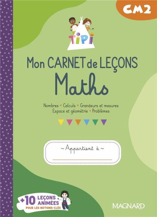 Emprunter Maths CM2. Mon carnet de leçons Tipi, Edition 2023 livre