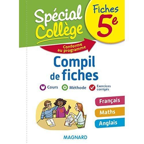 Emprunter Compil de fiches 5e. Français, Maths, Anglais, Edition 2018 livre