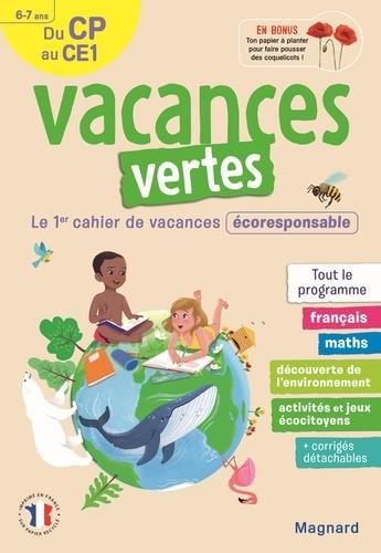 Emprunter Vacances vertes, du CP au CE1. Le premier cahier de vacances écoresponsable ! Edition 2021 livre