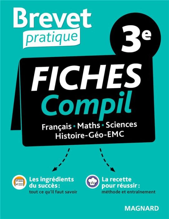 Emprunter Fiches Compil 3e. Français, Maths, Sciences, Histoire-Géo-EMC, Edition 2021 livre