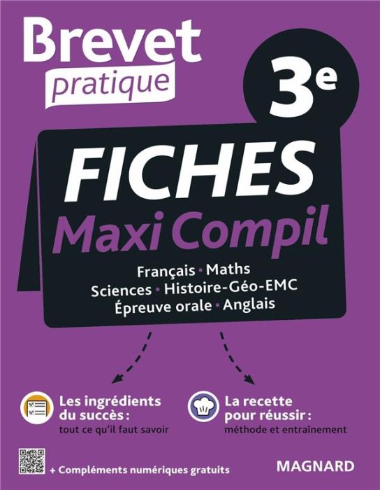 Emprunter Fiches Maxi Compil 3e. Français, Maths, Sciences, Histoire-Géo-EMC, Epreuve orale, Anglais, Edition livre